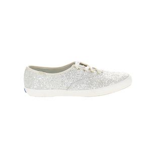 Kate Spade Keds Womens Cream Silver Fashion Sneaker Size 9 Medium (B, M)